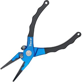 Tools-Pliers | Lightweight Stainless Steel Pliers | Spring Loaded with Ratchet Hinge | Vanadium Cutters & Rubber Handles | Comfortable Non-Slip Grips (7", Compadre))