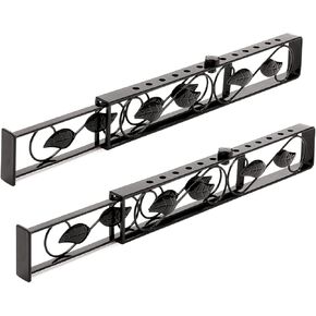 JB8095 Black Door Keep Closed for Maximum Lock Ideal Stopper. Sliding Glass Window Security Bar. Adjustable Size