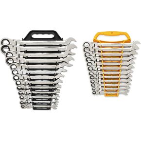 GEARWRENCH 25-Pc. Flex Combination Ratcheting Wrench Set, SAE/MM - 86730