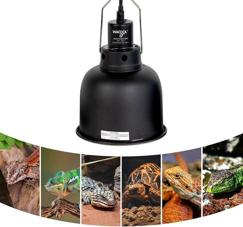 Reptile Light Fixture 2 Pack, 5.5 in Deep Dome Reptile Heat Lamp Fixture, Optical Reflection Terrarium Light Fixture for Reptile UVB UVA Heat Basking Bulbs in Saudi Arabia