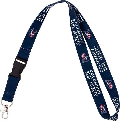 Desert Cactus Columbus Blue Jackets Lanyard NHL National Hockey League Car Keys ID Badge Holder Keychain Detachable Breakaway Snap Buckle (Lanyard 2 - Blue) in Saudi Arabia