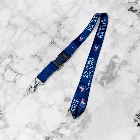 Desert Cactus Columbus Blue Jackets Lanyard NHL National Hockey League Car Keys ID Badge Holder Keychain Detachable Breakaway Snap Buckle (Lanyard 2 - Blue) in Saudi Arabia