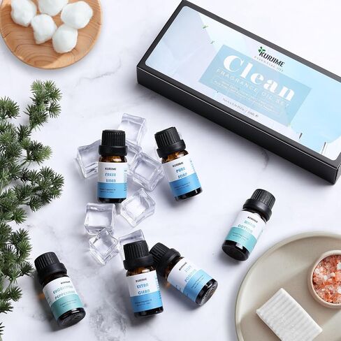 Essential Oils Set, Men Scents Fragrance Oil Essential Oils for Diffuser | Sandalwood, Teakwood, Sweet Tobacco, Cinnamon & Pine Needle, Woody Vetiver, Cologne Aromatherapy Oils for Men, 6x10ml in Saudi Arabia
