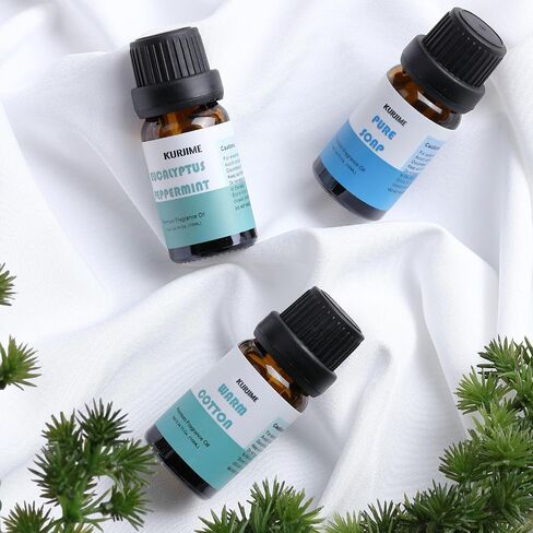 Essential Oils Set, Men Scents Fragrance Oil Essential Oils for Diffuser | Sandalwood, Teakwood, Sweet Tobacco, Cinnamon & Pine Needle, Woody Vetiver, Cologne Aromatherapy Oils for Men, 6x10ml in Saudi Arabia