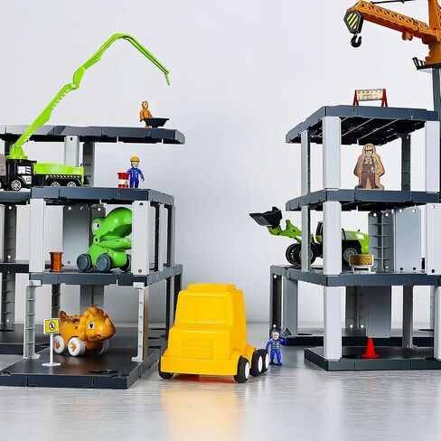 iPlay, iLearn Construction Toys Truck for Boys 3-5, Kids Crane Excavator Digger Dump Tow Trucks Bulldozer Forklift Vehicles Set, Play Cars Sandbox, Birthday Gifts for 4 6 7 8 Year Old Toddlers Girls in Saudi Arabia