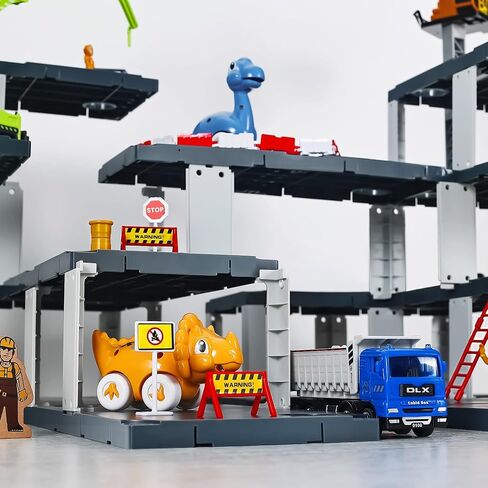 iPlay, iLearn Construction Toys Truck for Boys 3-5, Kids Crane Excavator Digger Dump Tow Trucks Bulldozer Forklift Vehicles Set, Play Cars Sandbox, Birthday Gifts for 4 6 7 8 Year Old Toddlers Girls in Saudi Arabia
