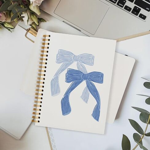 مجلة القوس دفتر، الرجعية Bowknot القوس دوامة دفتر، حفيدة الساحلية كلية الجمالية حكمت غلاف دفتر دوامة مجلة لمذكرات العمل اليومية 5.5x8.3 in Kuwait