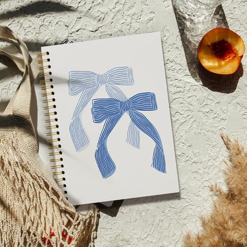 مجلة القوس دفتر، الرجعية Bowknot القوس دوامة دفتر، حفيدة الساحلية كلية الجمالية حكمت غلاف دفتر دوامة مجلة لمذكرات العمل اليومية 5.5x8.3 in Kuwait