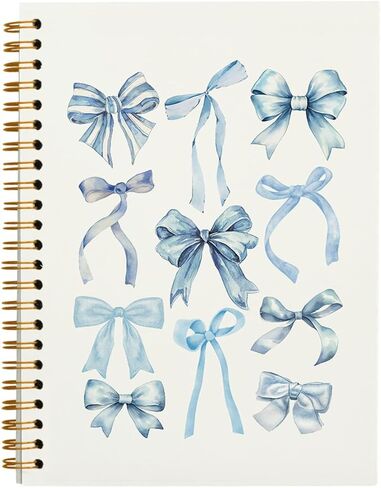 مجلة القوس دفتر، الرجعية Bowknot القوس دوامة دفتر، حفيدة الساحلية كلية الجمالية حكمت غلاف دفتر دوامة مجلة لمذكرات العمل اليومية 5.5x8.3 in Kuwait