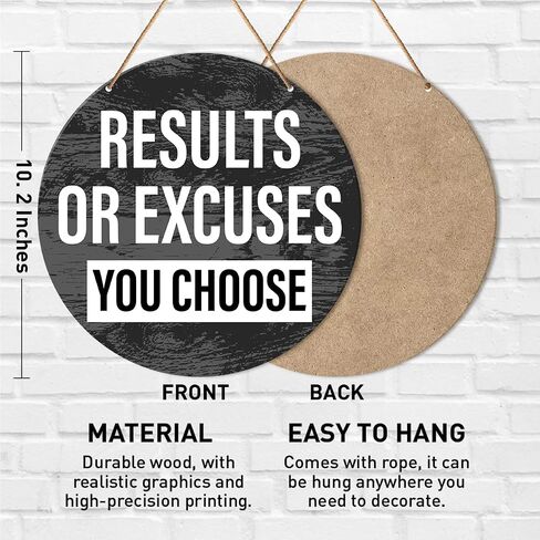 Muktoujaumai Gym Motivation Signs Wall Decor, Home Gym Inspirational Wall Decor Gym Hanging Signs Rustic Decorations for Office, Fitness, Workout Room, Be Stronger Than Your Excuses in Saudi Arabia