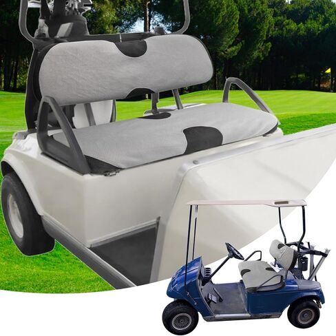 غطاء مقعد عربة الجولف، غطاء المقعد الأمامي والخلفي، طقم غطاء مقعد عربة الجولف العالمي مناسب لـ 4/2+2 ركاب عربة الجولف EZGO TXT RXV Club Car Yamaha، قابل للتنفس وقابل للغسل وسهل التركيب in Kuwait
