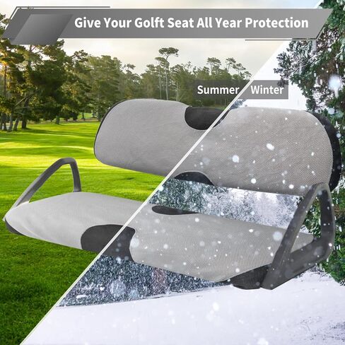 غطاء مقعد عربة الجولف، غطاء المقعد الأمامي والخلفي، طقم غطاء مقعد عربة الجولف العالمي مناسب لـ 4/2+2 ركاب عربة الجولف EZGO TXT RXV Club Car Yamaha، قابل للتنفس وقابل للغسل وسهل التركيب in Kuwait