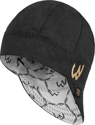 Welder Nation 8 Panel Welding Cap, 100% Cotton, Duck Canvas Exterior, Protective, Durable Men’s Hats with No Unicorn Peak for Welding, Heavy-Duty Jobs - Premium, Comfortable Welder Hat - 10 oz, 7 5/8 in Saudi Arabia