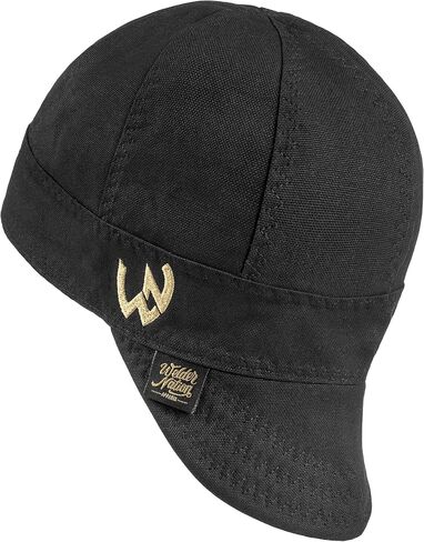 Welder Nation 8 Panel Welding Cap, 100% Cotton, Duck Canvas Exterior, Protective, Durable Men’s Hats with No Unicorn Peak for Welding, Heavy-Duty Jobs - Premium, Comfortable Welder Hat - 10 oz, 7 5/8 in Saudi Arabia