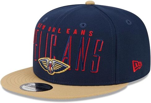 New Era New Orleans Pelicans 9FIFTY Headline Snapback Cap, Adjustable Hat Blue in Saudi Arabia