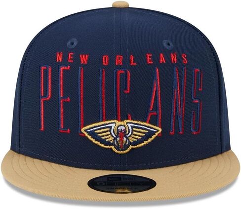New Era New Orleans Pelicans 9FIFTY Headline Snapback Cap, Adjustable Hat Blue in Saudi Arabia