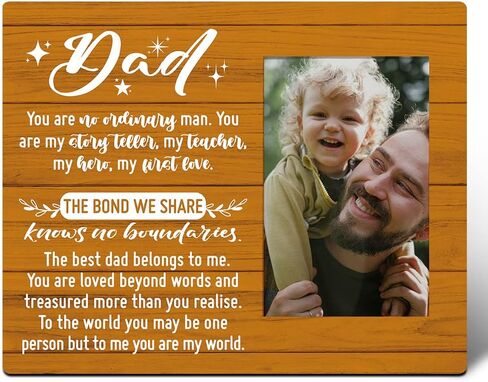 Dad Picture Frame Gifts, Dad Gifts from Daughters Son Kids, Dad Gifts for Birthday, Fathers Day Christmas Gifts for Dad, Father Gifts, You Are My Story Teller My Teacher My Hero in Saudi Arabia