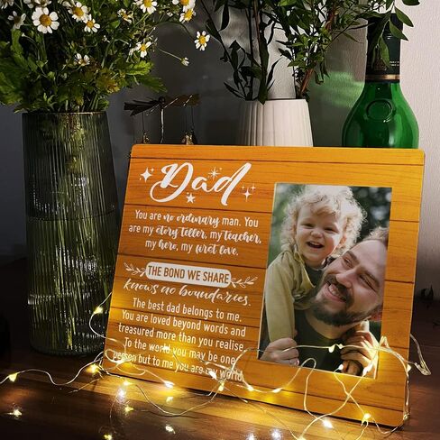 Dad Picture Frame Gifts, Dad Gifts from Daughters Son Kids, Dad Gifts for Birthday, Fathers Day Christmas Gifts for Dad, Father Gifts, You Are My Story Teller My Teacher My Hero in Saudi Arabia