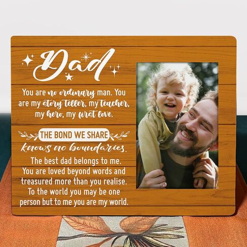Dad Picture Frame Gifts, Dad Gifts from Daughters Son Kids, Dad Gifts for Birthday, Fathers Day Christmas Gifts for Dad, Father Gifts, You Are My Story Teller My Teacher My Hero in Saudi Arabia