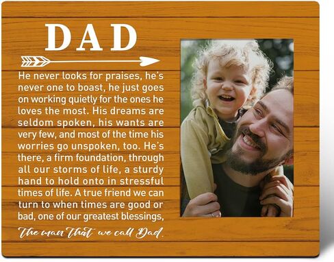 Dad Picture Frame Gifts, Dad Gifts from Daughters Son Kids, Dad Gifts for Birthday, Fathers Day Christmas Gifts for Dad, Father Gifts, You Are My Story Teller My Teacher My Hero in Saudi Arabia