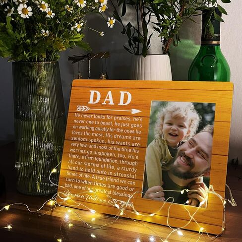 Dad Picture Frame Gifts, Dad Gifts from Daughters Son Kids, Dad Gifts for Birthday, Fathers Day Christmas Gifts for Dad, Father Gifts, You Are My Story Teller My Teacher My Hero in Saudi Arabia