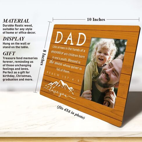 Dad Picture Frame Gifts, Dad Gifts from Daughters Son Kids, Dad Gifts for Birthday, Fathers Day Christmas Gifts for Dad, Father Gifts, You Are My Story Teller My Teacher My Hero in Saudi Arabia