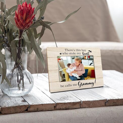 Grammy Picture Frame 8x10, Grandma Picture Frames, Grandma Gifts from Grandson, Mothers Day Gifts for Grammy Grandma from Grandson, This Boy Stole My Heart He Calls Me Grammy Photo Frame 5X7 in Saudi Arabia