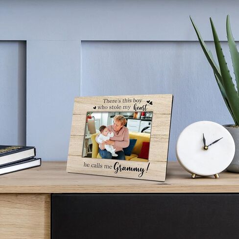 Grammy Picture Frame 8x10, Grandma Picture Frames, Grandma Gifts from Grandson, Mothers Day Gifts for Grammy Grandma from Grandson, This Boy Stole My Heart He Calls Me Grammy Photo Frame 5X7 in Saudi Arabia