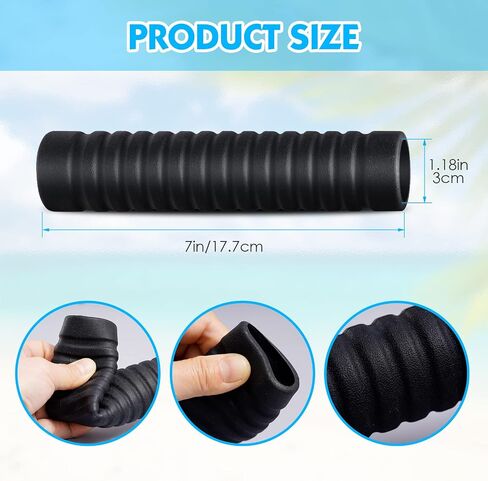 Slim Panda Kayak Paddle Grips，Durable Non-Slip Silicone Wraps for Take-Apart Paddles，Kayaking Accessories for Blister Prevention in Saudi Arabia
