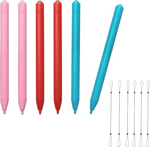 Replacement Stylus Drawing Pen for LCD Writing Tablets with Elastic Lanyard Stylus Pen for Kids Drawing Tablet Compatible with Boogie Board Pen for LCD Drawing Pad for Kids 4.8" 3 PCS Black in Kuwait