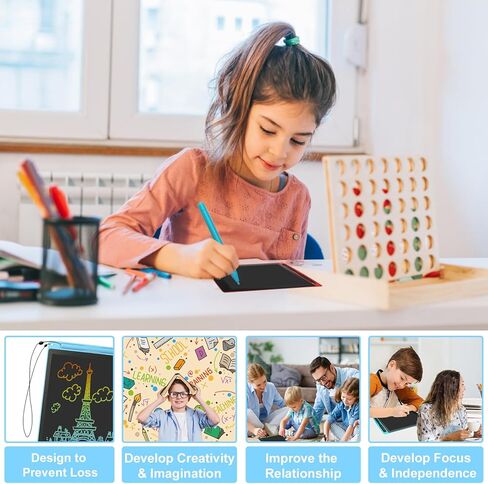 Replacement Stylus Drawing Pen for LCD Writing Tablets with Elastic Lanyard Stylus Pen for Kids Drawing Tablet Compatible with Boogie Board Pen for LCD Drawing Pad for Kids 4.8" 3 PCS Black in Kuwait