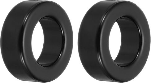 uxcell 2Pcs Toroid Core, 23x36x13mm Iron Ferrite Chokes Ring Power Toroidal Transformer to Stabilize Signal Transmission Resist Electromagnetic Interference, Black in Saudi Arabia