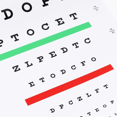 E Eye Chart Visual Acuity Chart for Eye Exams 10 Feet (9x14 Inches) in Kuwait