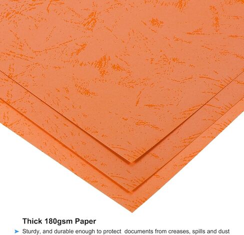 PATIKIL 12Mil Paper Binding Presentation Covers for A4 and Letter Size(8.5x11Inches) Paper, 100Pcs 180gsm Textured Bookbinding Paper for Business and Report, Purple in Kuwait