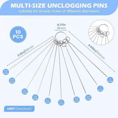 أداة تنظيف رأس الدش، فرشاة تنظيف رأس الدش للفتحة الصغيرة، فرش تنظيف رأس الدش متعددة الوظائف، فوهات مضادة للانسداد للحمام المنزلي in Kuwait