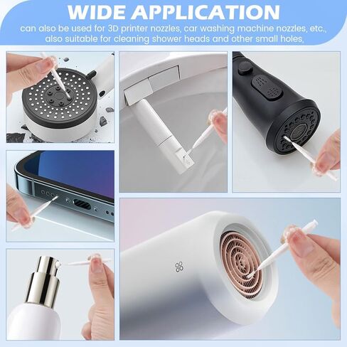 أداة تنظيف رأس الدش، فرشاة تنظيف رأس الدش للفتحة الصغيرة، فرش تنظيف رأس الدش متعددة الوظائف، فوهات مضادة للانسداد للحمام المنزلي in Kuwait
