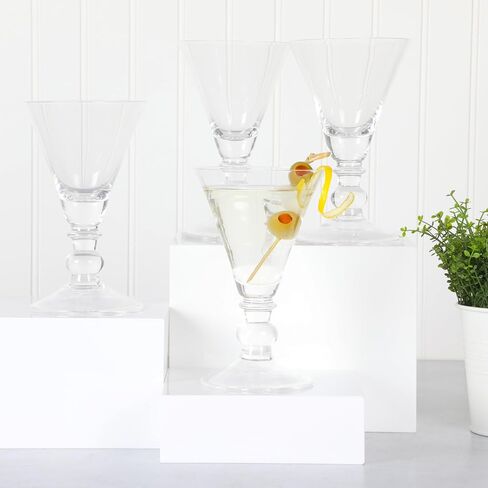 Martha Stewart Farrow 18 OZ Large Stemless Multipurpose Wine Glasses Set For Red or White Wine, Set of 4 in Saudi Arabia