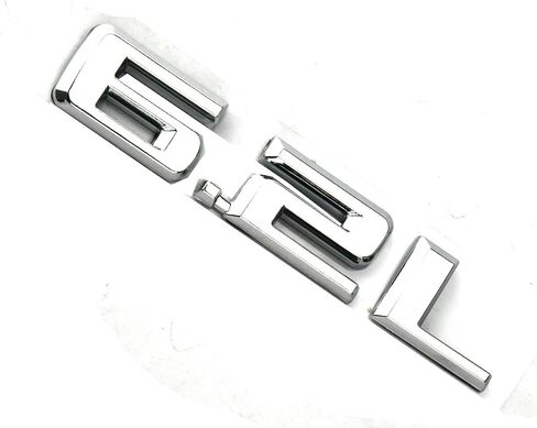 قطعتان جديدتان 6.2L شعارات ثلاثية الأبعاد لغطاء المحرك متوافق مع Chevy Silverado 1500 2500HD (أسود لامع) in Kuwait