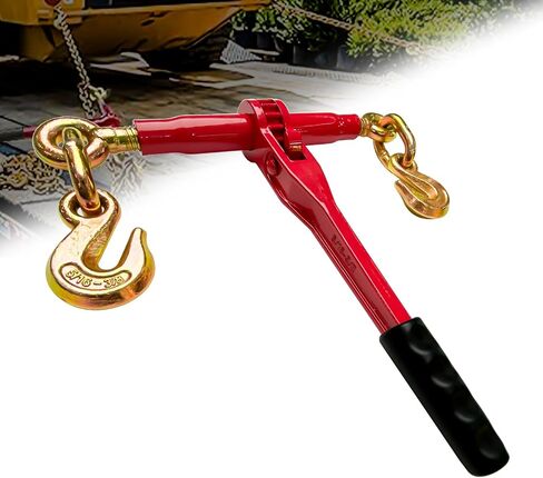 Ratchet Chain Binders 3/8'' - 1/2'' | Heavy Duty Load Binders w/Clevis Hooks | 9,200 Lbs Working Load | Compatible with G43, G70 & G80 Chains | Secure Tie Down Binder for Hauling and Towing in Saudi Arabia