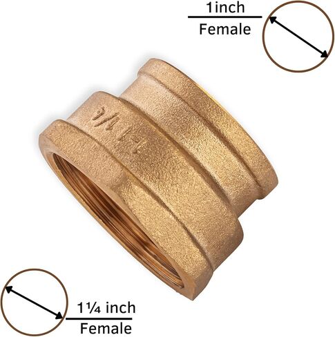 وصلات الأنابيب النحاسية 1 بوصة أنثى × 1 ¼ بوصة أنثى in Kuwait