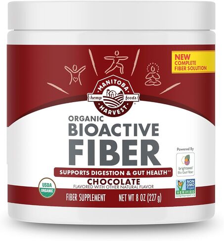 Manitoba Harvest Organic BioActive Fiber Supplement with 6g Fiber per Serving – Digestive Hemp & Psyllium Husk Powder – Non-GMO, Vegan & Kosher, 8oz in Saudi Arabia