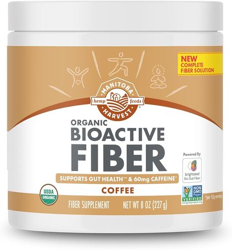 Manitoba Harvest Organic BioActive Fiber Supplement with 6g Fiber per Serving – Digestive Hemp & Psyllium Husk Powder – Non-GMO, Vegan & Kosher, 8oz in Saudi Arabia