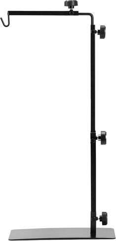 Simple Deluxe Reptile Lamp Stand, Adjustable 16"-32" Floor Light Holder Stand Metal Bracket for Reptile Glass Terrarium Heating Light, M: 32.3 x 11.2 inch, Black in Saudi Arabia