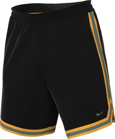 شورت كرة السلة Nike DNA Dri-FIT مقاس 8 بوصات للرجال (أسود/قرص شمسي/بيكوستال، FN2651-011) in Saudi Arabia