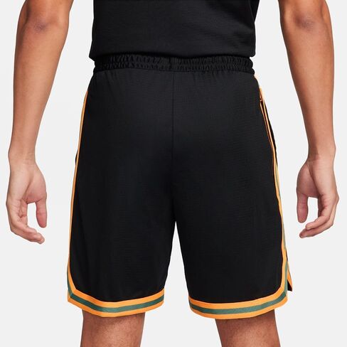 شورت كرة السلة Nike DNA Dri-FIT مقاس 8 بوصات للرجال (أسود/قرص شمسي/بيكوستال، FN2651-011) in Saudi Arabia