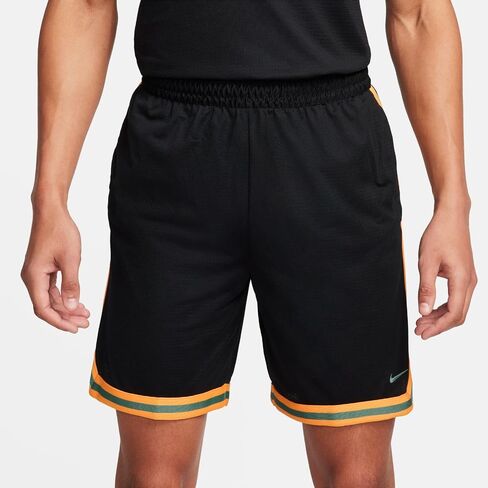 شورت كرة السلة Nike DNA Dri-FIT مقاس 8 بوصات للرجال (أسود/قرص شمسي/بيكوستال، FN2651-011) in Saudi Arabia