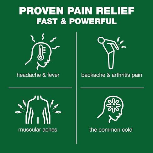 GenCare - Headache Relief Acetaminophen with Aspirin (NSAID) & Caffeine (200 Caplets) Value Pack | Head Pain, Muscle Aches, Back Pain & Body | Generic Excedrin Extra Strength in Saudi Arabia