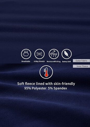 قميص رياضي نسائي من JOYSPELS مصنوع من الصوف الحراري ورقبة وهمية وأكمام طويلة للتمرين مع جيب بسحّاب بفتحات إبهام للجري in Kuwait