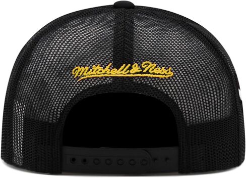 قبعة Mitchell & Ness Pittsburgh Pirates MLB Script Trucker Mesh Snapback - أسود in Saudi Arabia