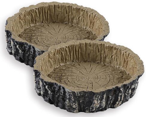 Reptile Rock Corner Water/Food Dish – Amphibians Rock Corner Food/Water Bowl, Made from Premium Non-Toxic Resin – Small Size – LARGE SIZE in Saudi Arabia